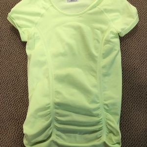 Athleta work out top women bright green/yellow